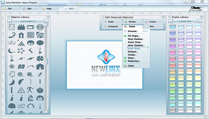Phần mềm thiết kế logo miễn phí - Jeta Logo Designer