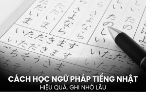 cách học ngữ pháp tiếng Nhật