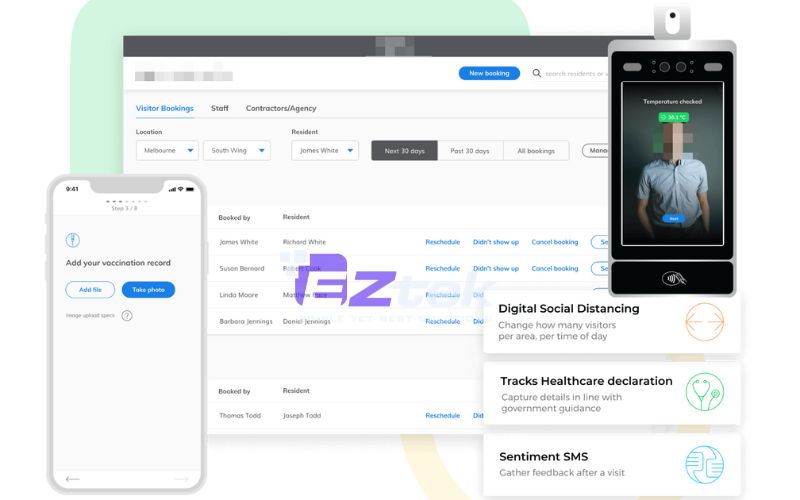 Smart booking, check-in and sign-in application enhancing user experience efficienc