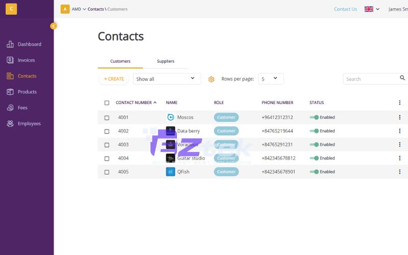 Scalable ERP system designed to streamline operations and enterprise management