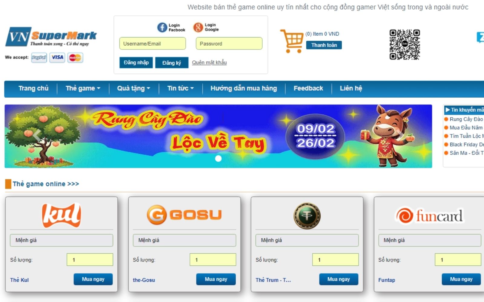 Website Vnsupermark.com